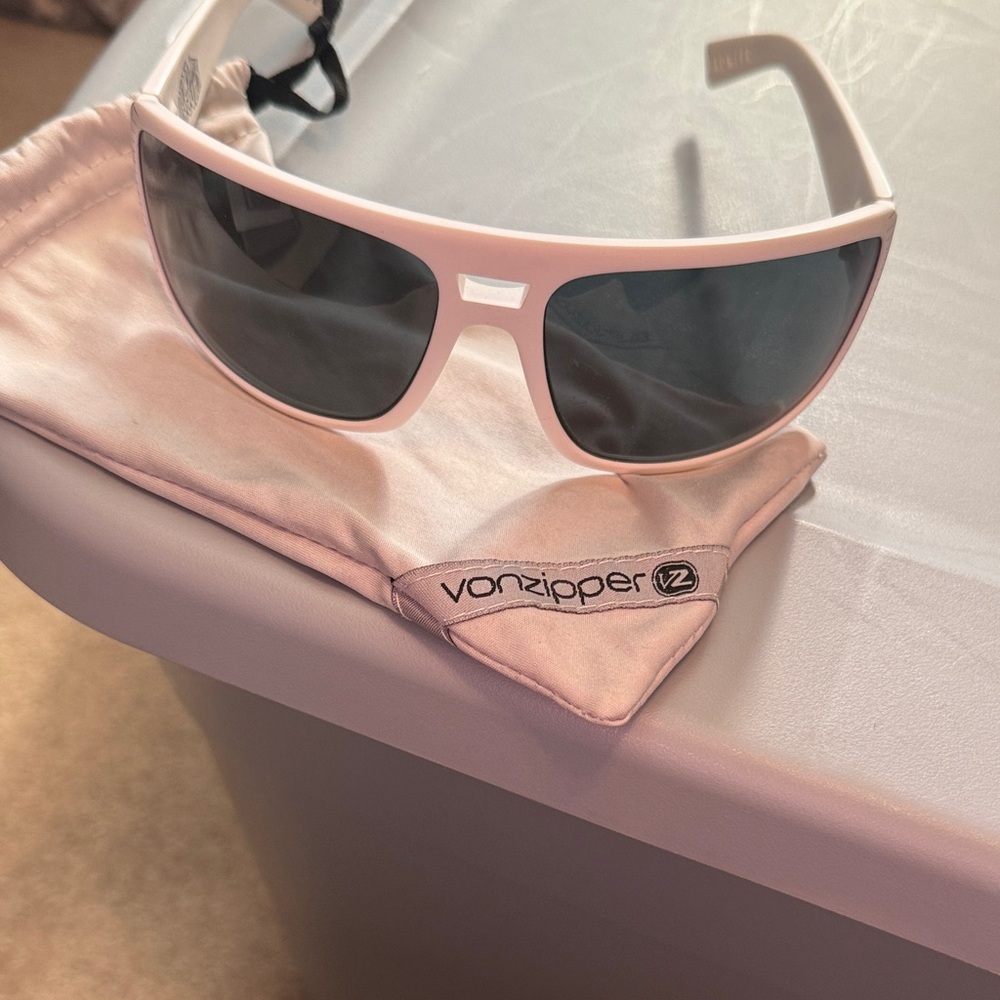 Von Zipper White Sunglasses with Black Details